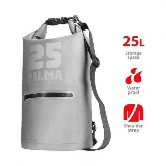 Trust Palma Bolsa Impermeable de 25L Gris