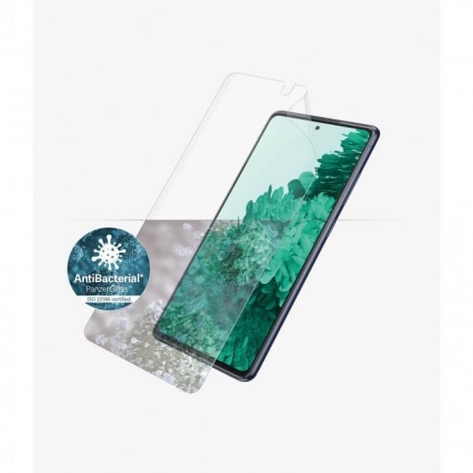 PanzerGlass Protector de Pantalla de TPU Antibacteriano con Lector Huella para Samsung Galaxy S21