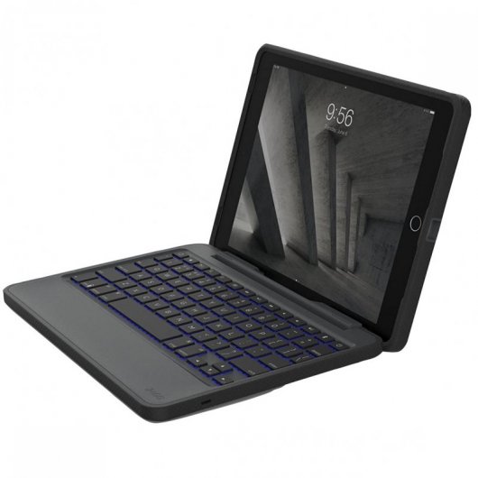 Zagg Rugged Book Funda con Teclado Negro para iPad Pro 9.7/iPad Air2/iPad Air