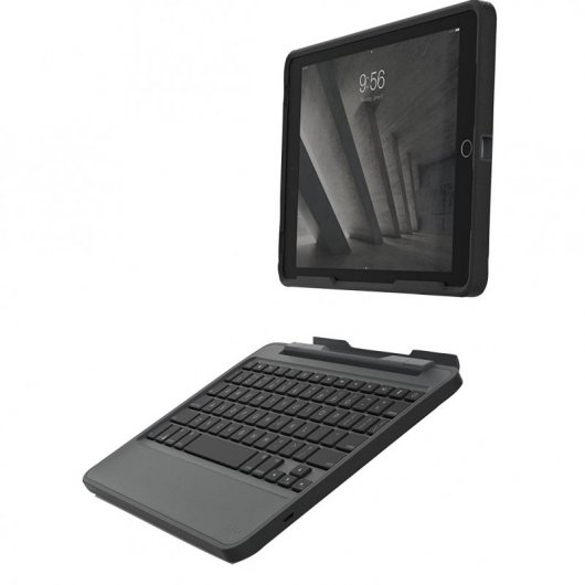 Zagg Rugged Book Funda con Teclado Negro para iPad Pro 9.7/iPad Air2/iPad Air