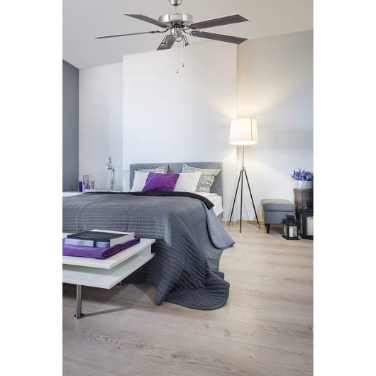 OLS Orginal Cabana Ventilador de Techo con Luz Gris