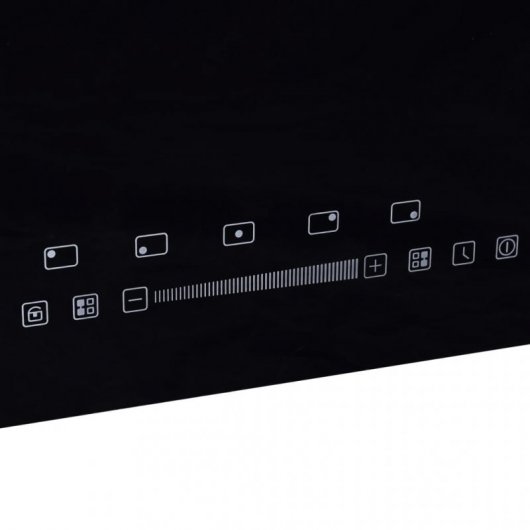VidaXL Flexizone Placa de Inducción 5 Zonas 86cm Negro
