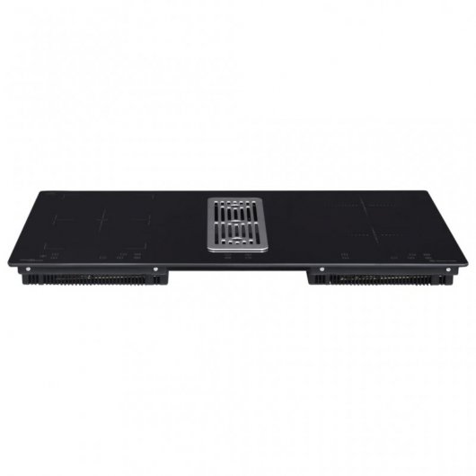 VidaXL Placa de Inducción con Campana Extractora 2 Zonas 78cm Negra