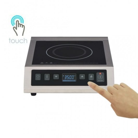 VidaXL Placa de Inducción Portátil 3500W Negra/Plateada