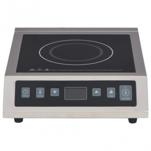 VidaXL Placa de Inducción Portátil 3500W Negra/Plateada