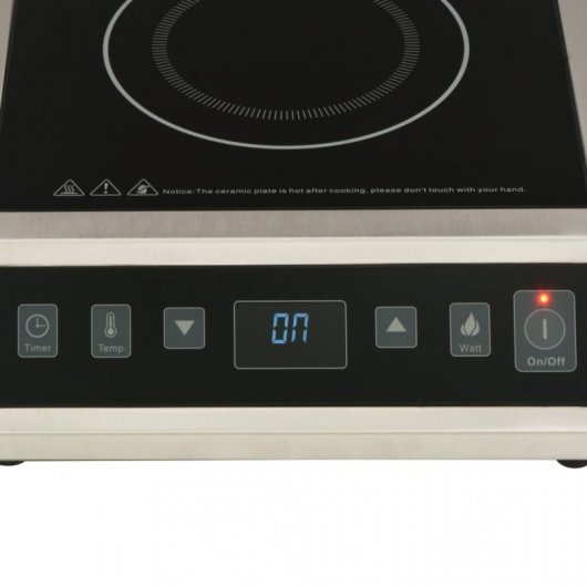 VidaXL Placa de Inducción Portátil 3500W Negra/Plateada