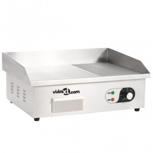 VidaXL Plancha de Asar Eléctrica 3000W Acero Inoxidable