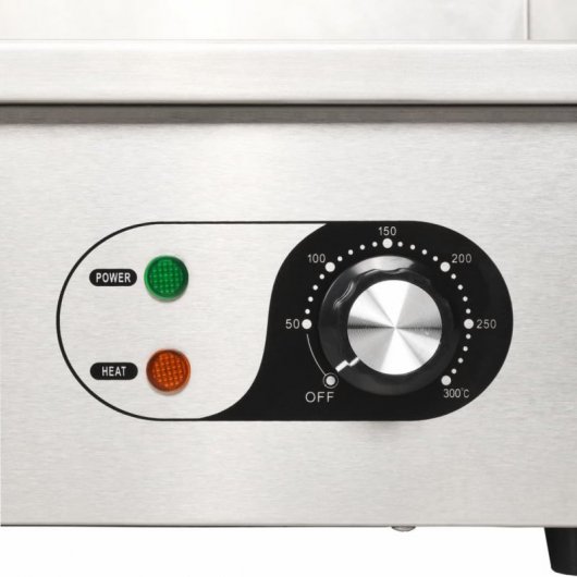 VidaXL Plancha de Asar Eléctrica 3000W Acero Inoxidable