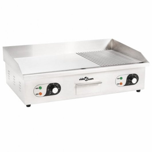 VidaXL Plancha de Asar Eléctrica 4400W Acero Inoxidable