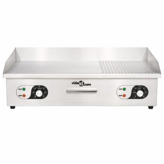 VidaXL Plancha de Asar Eléctrica 4400W Acero Inoxidable