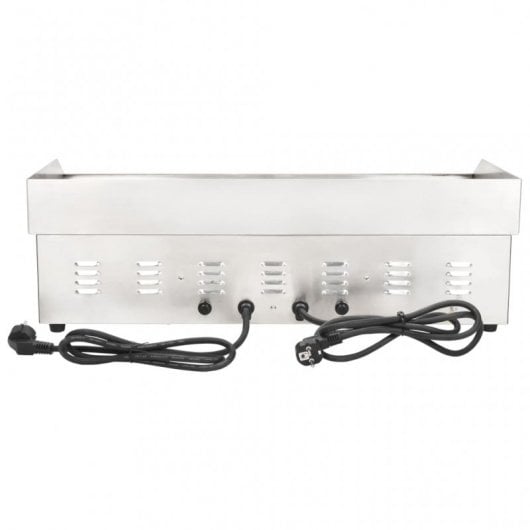 VidaXL Plancha de Asar Eléctrica 4400W Acero Inoxidable