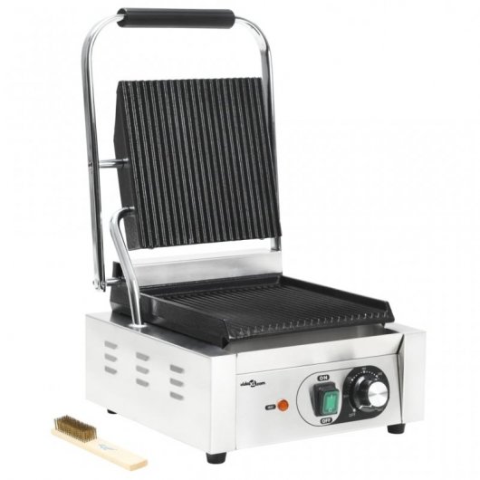 VidaXL Grill Parrilla Estriada de Acero Inoxidable 1800W 31x30.5x20cm