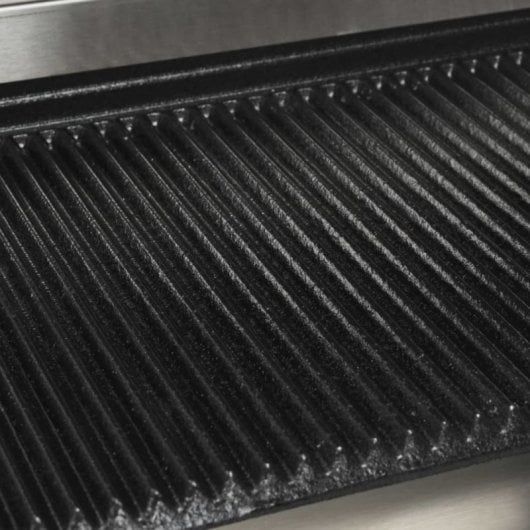 VidaXL Grill Parrilla Estriada de Acero Inoxidable 1800W 31x30.5x20cm