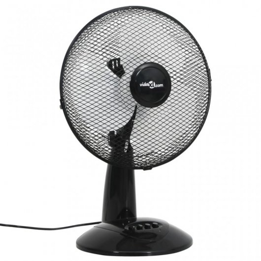 VidaXL Ventilador de Sobremesa 40W Negro