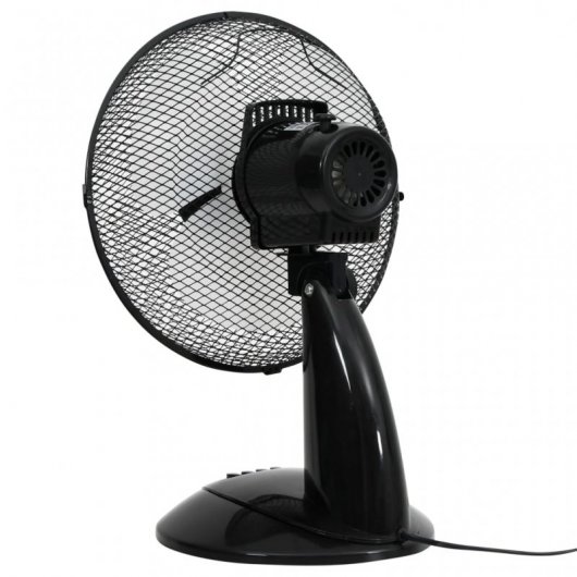 VidaXL Ventilador de Sobremesa 40W Negro