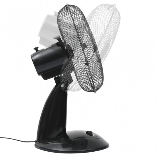 VidaXL Ventilador de Sobremesa 40W Negro