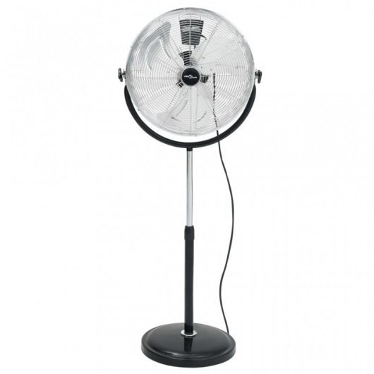 VidaXL Ventilador de Pie 100W Negro