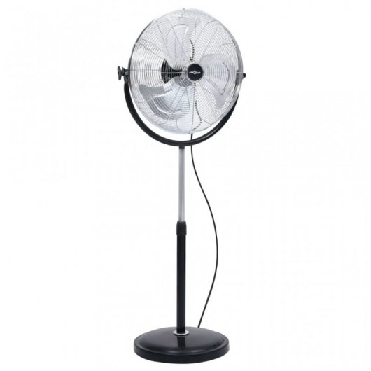 VidaXL Ventilador de Pie 100W Negro