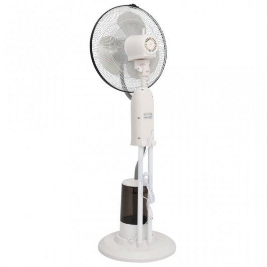 VidaXL Ventilador Nebulizador de Pie 75W Blanco