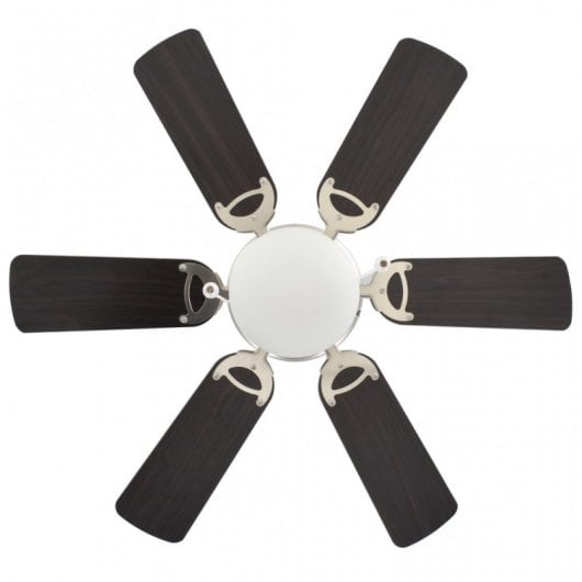 VidaXL Ventilador de Techo con Luz 115W Marrón Oscuro