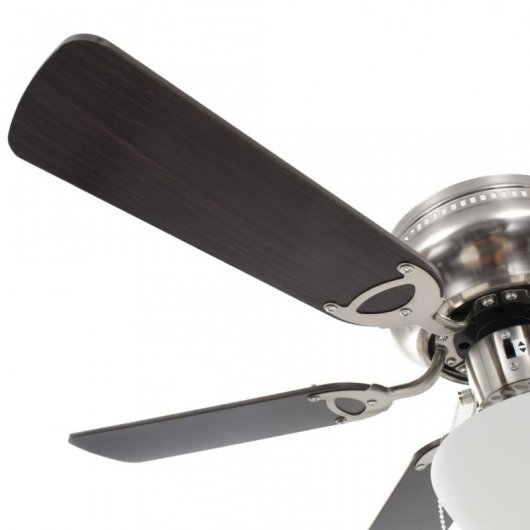 VidaXL Ventilador de Techo con Luz 115W Marrón Oscuro