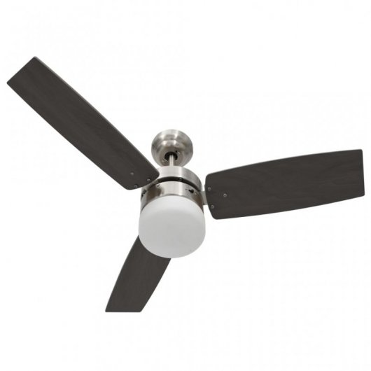 VidaXL Ventilador de Techo con Luz y Mando 41W Marrón Oscuro