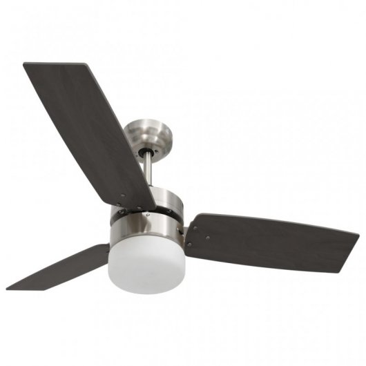 VidaXL Ventilador de Techo con Luz y Mando 41W Marrón Oscuro
