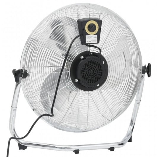 VidaXL Ventilatore da pavimento 120W Argento