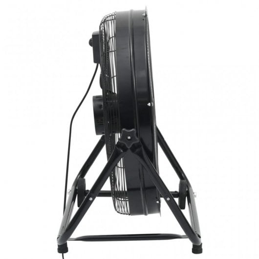 VidaXL Ventilador de Suelo Industrial 180W Negro