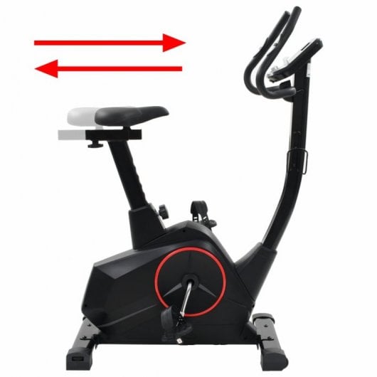 VidaXL Bicicleta Estática Magnética con Pulsómetro Programable Negra