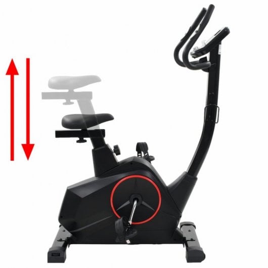 VidaXL Bicicleta Estática Magnética con Pulsómetro Programable Negra