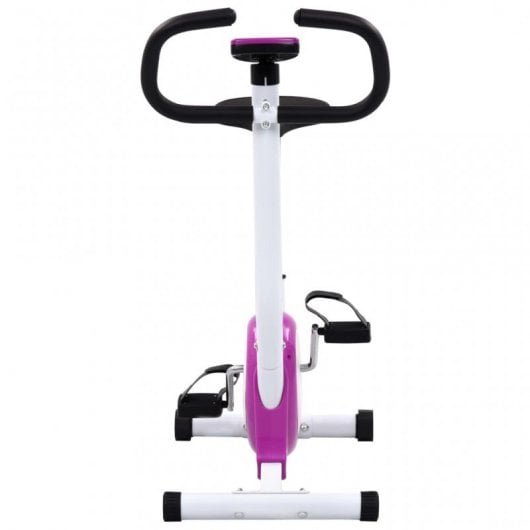 VidaXL Bicicleta Estática com Resistência de Cinta Roxa