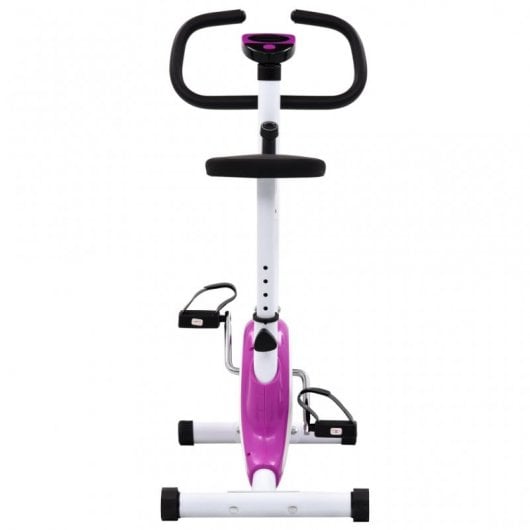 VidaXL Bicicleta Estática com Resistência de Cinta Roxa