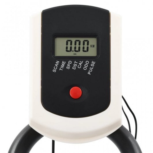 VidaXL Bicicleta Training con Sensores de Pulso Blanca/Roja