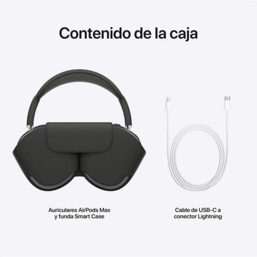 Auricolari Apple AirPods Max wireless Bluetooth con Cancellazione Attiva del Rumore, Microfono, Grigio