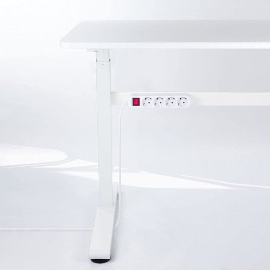 Nanocable-Steckdosenleiste mit Schutz, 4 Schuko-Steckdosen, 1,4 m, Weiß