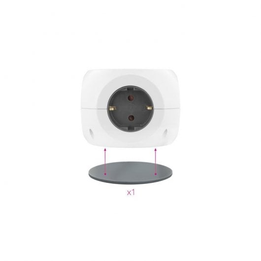 Nanocable Base 3 Tomas + 4 USB con Carga Inalámbrica