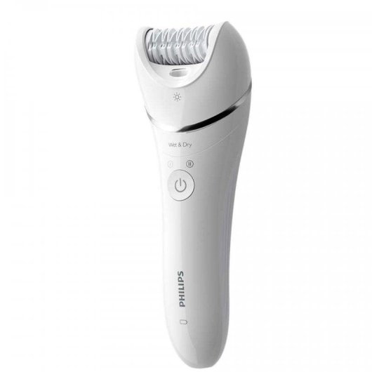 Epilatore Philips Serie 8000 BRE710/00 senza Fili 2 Velocità 4 Testine Wet & Dry