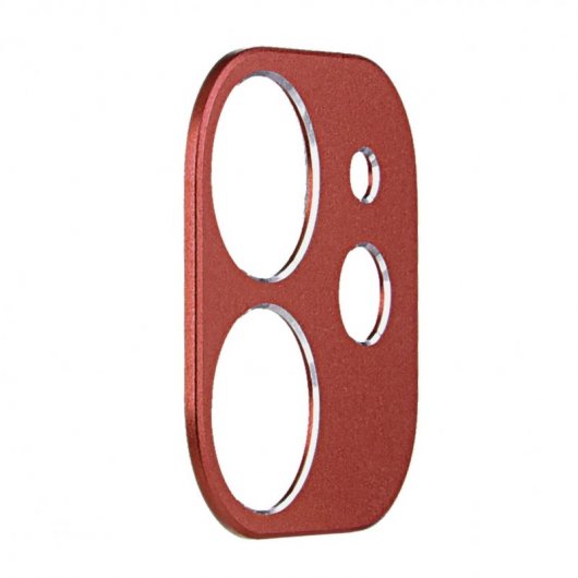 Protetor de Câmara Metálico para iPhone 11 Vermelho