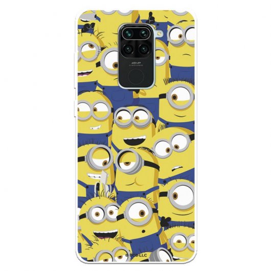 Funda Oficial de Los Minions Caras para Xiaomi Redmi Note 9