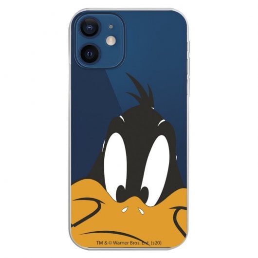 Funda Oficial Looney Tunes de Warner Bros Pato Lucas Silueta Transparente para iPhone 12