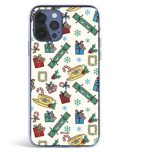 Funda Oficial de Friends Iconos Navideños para iPhone 12