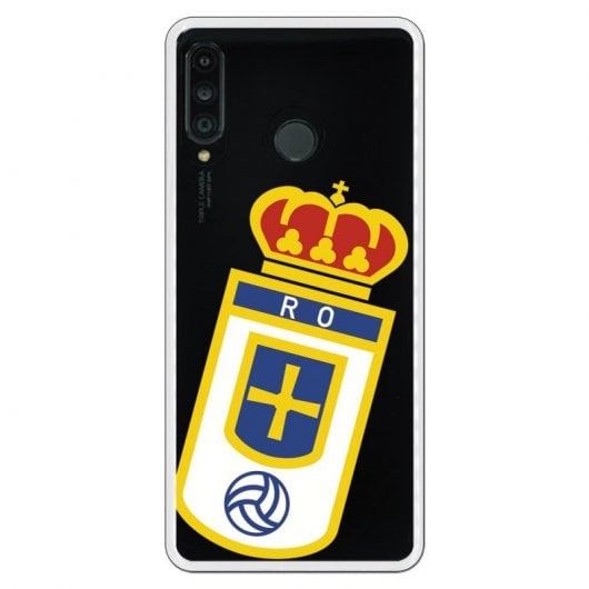 Funda Oficial Real Oviedo Escudo Transparente para Huawei P30 Lite