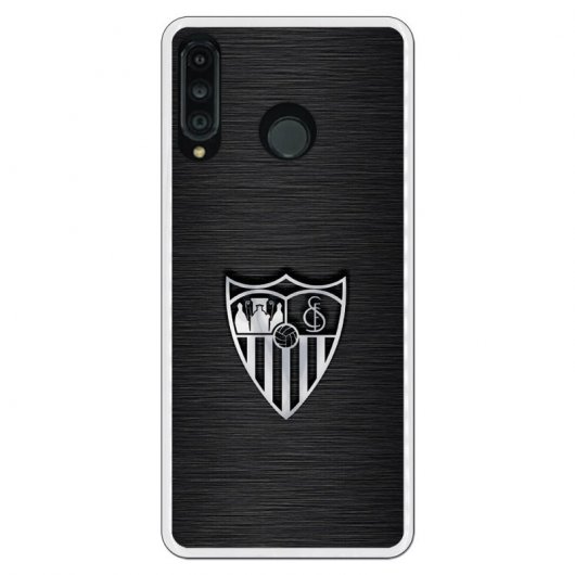 Funda Oficial Sevilla Escudo Plata para Huawei P30 Lite
