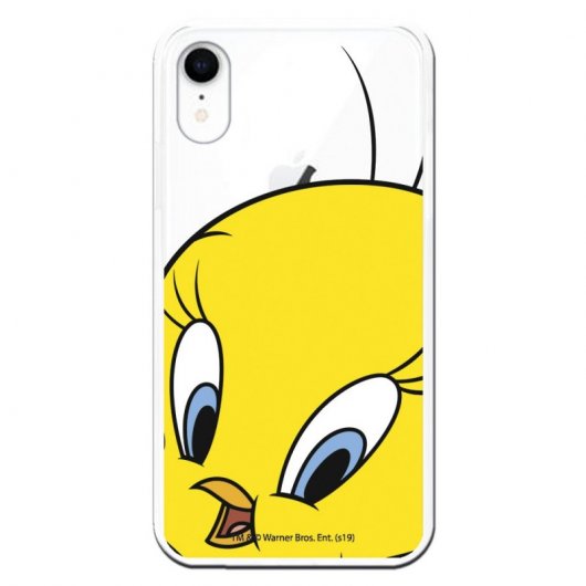 Funda Oficial Warner Bros Looney Tunes Cara Piolín Transparente para iPhone XR