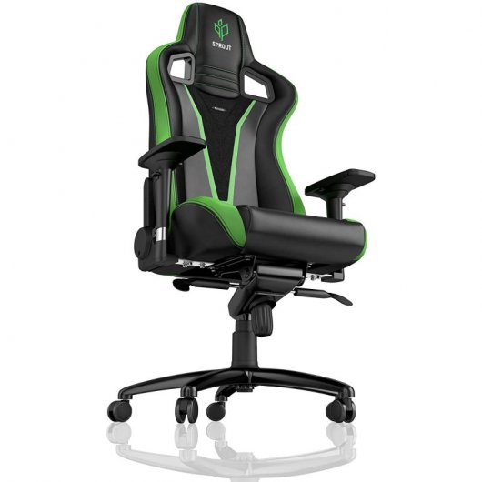 Noblechairs Epic Sprout Edition Silla Gaming Cuero Sintético Negra/Verde