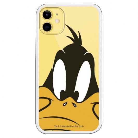 Funda Oficial de Warner Bros Looney Tunes Pato Lucas Silueta Transparente para iPhone 11