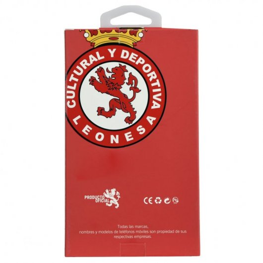 Funda Licencia Oficial Cultural y Deportiva Leonesa Escudo Trama Roja y Negra para iPhone 11