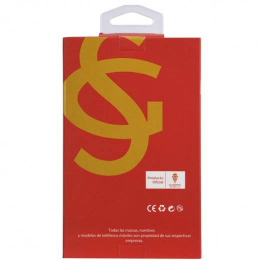 Funda Licencia Oficial Real Sporting de Gijón Fondo Rojiblanco para iPhone 11