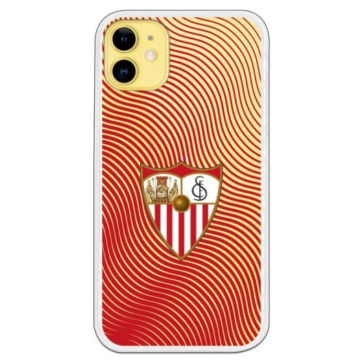 Funda Licencia Oficial Sevilla FC Ondas Rojas para iPhone 11